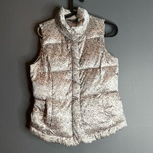 Charter club | cheetah print vest